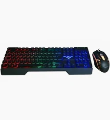 Kit teclado y mouse alambrico tipo gamer